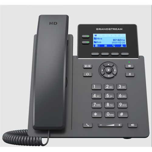 GRANDSTREAM IP Telefon 2 vonalas Carrier-Grade, HD LCD kijelző POE, WIFI