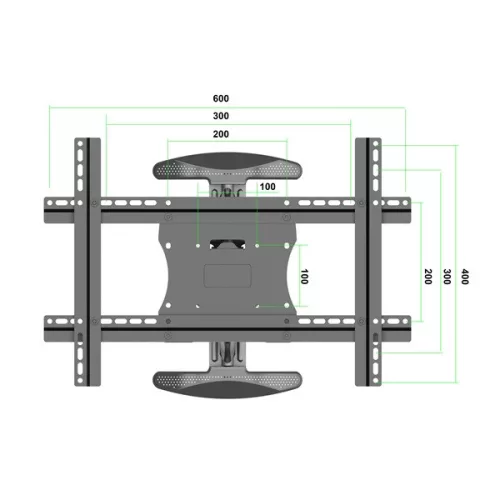 MULTIBRACKETS Fali konzol, M VESA Flexarm Full Motion Single Portrait 400x600 (32-55", 30 kg)