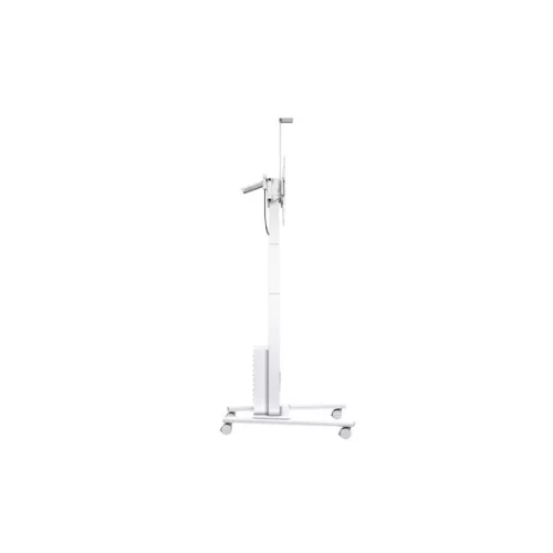MULTIBRACKETS Gurulós motoros padlóállvány, M Motorized Floorstand incl cabinet & camerashelf 120kg White (42-100")