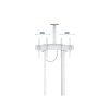 MULTIBRACKETS Gurulós motoros padlóállvány, M Motorized Floorstand incl cabinet & camerashelf 120kg White (42-100")