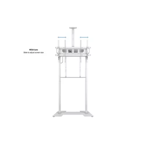 MULTIBRACKETS Motoros padlóállvány, M Motorized Floorbase XL 150kg White (42-100", max.VESA: 1000x600 mm)
