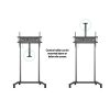 MULTIBRACKETS Gurulós motoros padlóállvány, M Motorized Floorstand XL 150kg Black (42-100", max.VESA: 1000x600 mm)