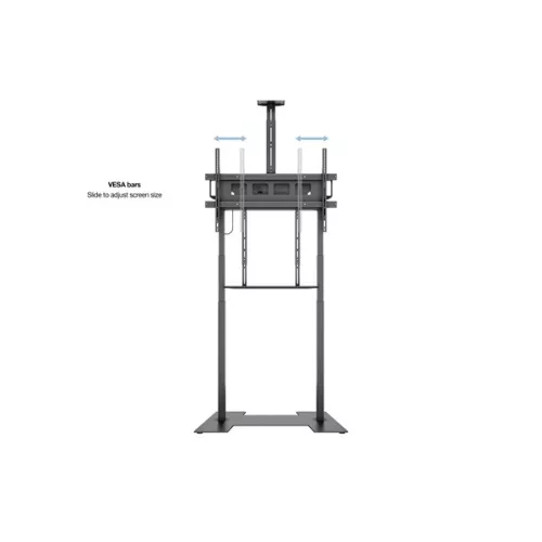 MULTIBRACKETS Motoros padlóállvány, M Motorized Floorbase XL 150kg Black (42-100", max.VESA: 1000x600 mm)