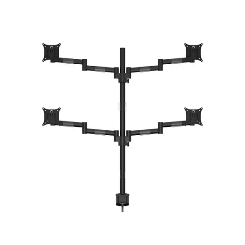 MULTIBRACKETS Asztali konzol (4 képernyős), M VESA Deskmount Officeline Quad Black (15-30", max.VESA: 100x100 mm)
