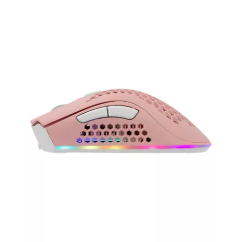 WHITE SHARK LIONEL-P, WGM-5012P vezeték nélküli gamer egér, pink, 10000 dpi