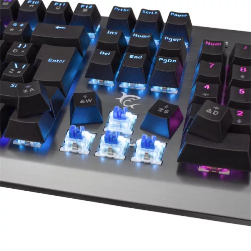 WHITE SHARK GK-1926 LEGIONNAIRE mechanikus fém (blue switch) gamer billentyűzet (angol)