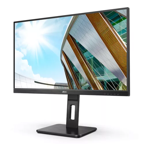 AOC IPS monitor 27" U27P2, 3840x2160, 16:9, 350cd/m2, 4ms, 2xHDMI/DisplayPort/4xUSB, Pivot, hangszóró
