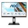 AOC IPS monitor 27" 27P2Q, 1920x1080, 16:9, 300cd/m2, 4ms, HDMI/DisplayPort/4xUSB/VGA/DVI-D, Pivot, hangszóró