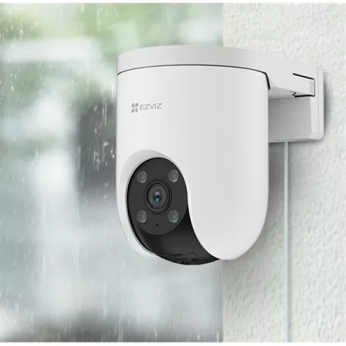 EZVIZ H8c kültéri 4G kamera 3MP 2K, színes éjszakai kép, 360°panoráma kép, ember/jármű érzékelés automata követés, 512GB