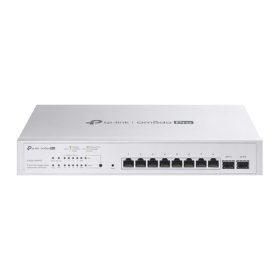   TP-LINK Switch 8x1000Mbps(8xPOE+) + 2xSFP Rackes Omada Pro, S4500-8GHP2F