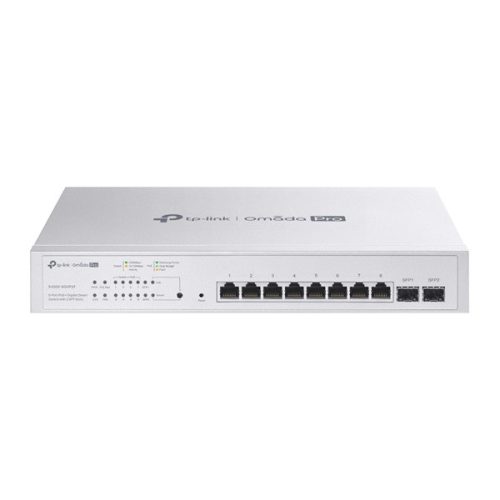 TP-LINK Switch 8x1000Mbps(8xPOE+) + 2xSFP Rackes Omada Pro, S4500-8GHP2F