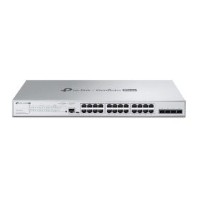   TP-LINK Switch 24x1000Mbps(POE+) + 4xGigabit SFP Layer2+ Rackes Omada Pro, S5500-24GP4F