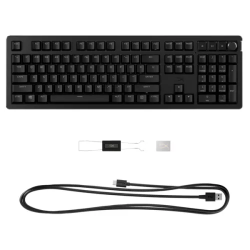 HP HYPERX vezetékes mechanikus gaming billentyűzet Alloy Rise PBT piros switch - brit lokalizáció