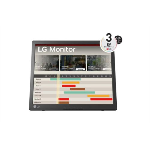 LG Touch monitor 17" 17BR30T-B, 1280x1024, 5:4, 200 cd/m2, VGA/USB