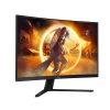 AOC Ívelt Gaming 180Hz monitor 31,5" CQ32G4VE, 2560x1440, 16:9, 300cd/m2, 1ms, 2xHDMI/DisplayPort, HDR10