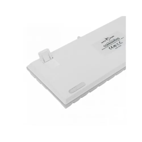 WHITE SHARK WS GK-2106W/BL-HU COMMANDOS fehér mechanikus billentyűzet, magyar, 88 kék gomb