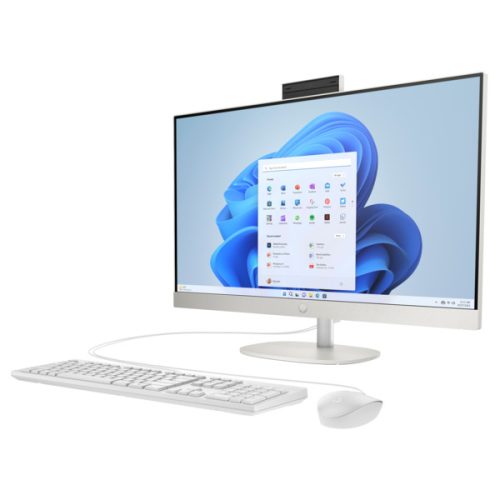 HP AIO 27-cr0005nn 27" FHD AG IPS 300cd, Ryzen7 7730U 2GHz, 16GB, 512GB SSD, Win 11, fehér