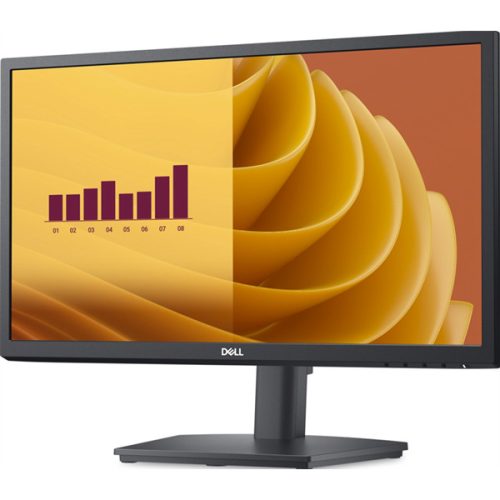 DELL LCD Monitor 21,4" E2225HS FHD 1920×1080, VA 75Hz 16:9  3000:1, 250cd, 5ms, HDMI, DP, VGA, fekete