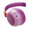 JBL JR460NC (Zajszűrős vezeték nélküli, bluetooth fejhallgató gyerekeknek), pink