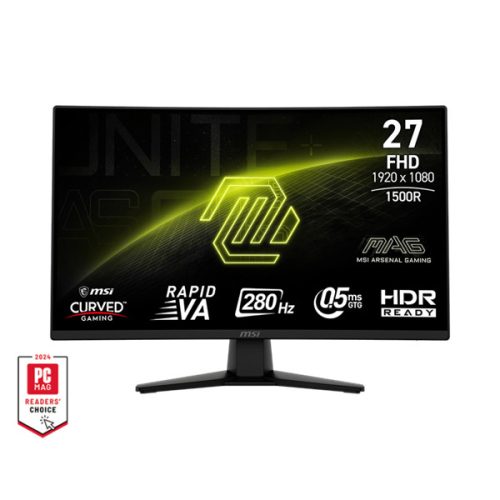 MSI Monitor GAMING MAG 274CXF 27" Rapid VA FHD 1920x1080 16:9, 4000:1, 280Hz 2x HDMI, DP, Black