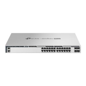   TP-LINK Switch 24x2.5Gbps(POE++) + 4x25Gbps SFP28 Layer3 Rackes Omada Pro, S6500-24MPP4Y