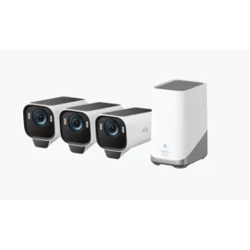   ANKER EUFYCAM S3 Pro Biztonsági Kamera Rendszer (3+1) 4K UHD, Beépített Napelem, BionicMind, kültéri - T88933W1