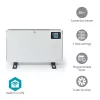 NEDIS HTCO50WTW smart konvektor, Wi-Fi, 2000W, távirányító programozható termosztát és időzítő