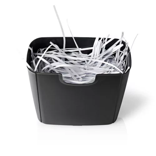 Nedis PASH112BKA4 iratmegsemmisítő, A4- es, 10L megsemmisített irat, DIN P-2 biztonsági szint – 6 mm széles csíkok