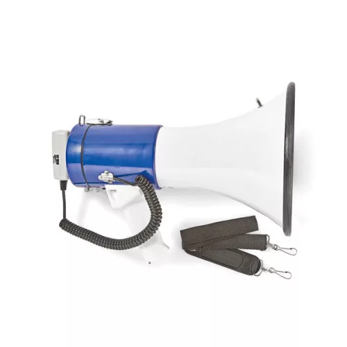 Nedis MEPH200WT megafon, beépített sziréna, hatótávolság 1500 m, 135dB, levehető mikrofon, 25W