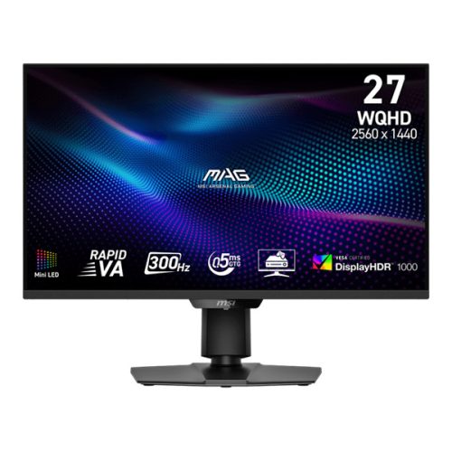 MSI Monitor GAMING MAG 274QPF X30MV RapidVA 27" WQHD 2560x1440, 1000:1 CR, 400cd/m2, 1ms, 300Hz, DP, 2x HDMI