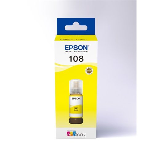 EPSON Tintapatron 108 EcoTank Yellow ink bottle