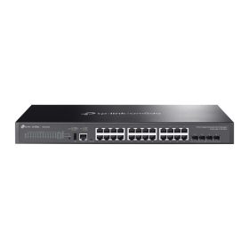   TP-LINK Switch 24x1000Mbps + 4x10Gbps SFP + 1xkonzol port, Menedzselhető, SG5428X