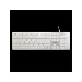   WHITE SHARK  TACHI-W/US WS GK-003241W-US vezetékes membrán gamer billentyűzet, 104 gomb fehér (angol)