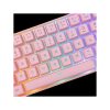 WHITE SHARK RONIN-P  WS GK-2201P-US  gamer billentyűzet, 68 gomb pink (angol)