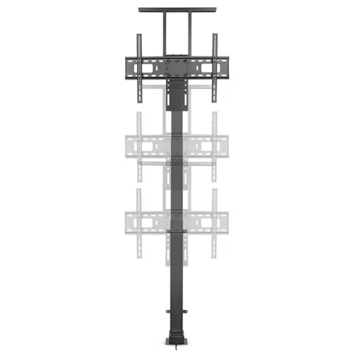 Nedis TVSM5840BK 37-80" LCD TV/Monitor motoros állvány (tartó konzol), állítható magasság 79 - 184 cm, Smart Wi-Fi, 60kg