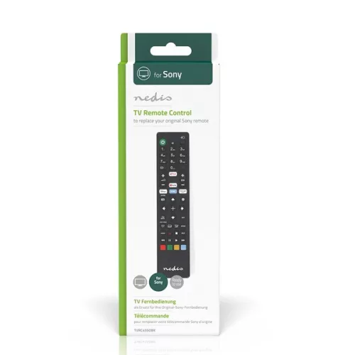 Nedis TVRC45SOBK csere távirányító, Sony, Amazon Prime, Disney+, Netflix, YouTube gombok