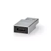 Nedis CCGB60925GY USB A - USB C adapter, USB3.2 dugó - USB-C aljzat, 5 Gbps, (USB3.1, USB3.0, USB2.0)