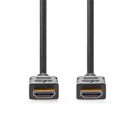   Nedis CVGL34060BK20 ultra HD HDMI kábel, HDMI dugó - dugó, 4K@60Hz, ARC, 18 Gbps, aranyozott csatlakozók, hossz 2m