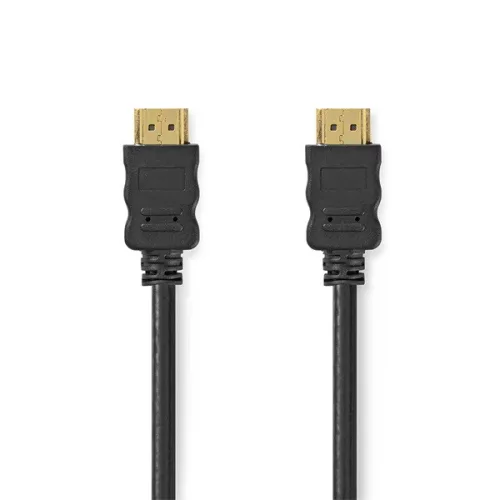 Nedis CVGL34060BK150 ultra HD HDMI kábel, HDMI dugó - dugó, 4K@60Hz, ARC, 18 Gbps, aranyozott csatlakozók, hossz 15m