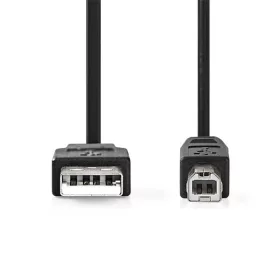   Nedis CCGL60100BK20 USB2.0, USB A - B kábel, 480Mbs, 10W, hossz 2m