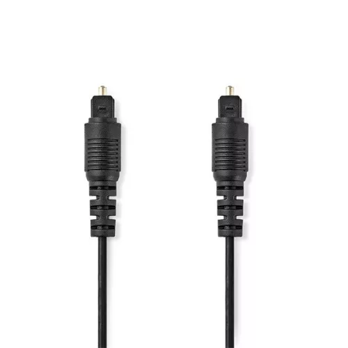 Nedis CAGL25000BK10 optikai audió kábel, TosLink dugó, hossz 1m