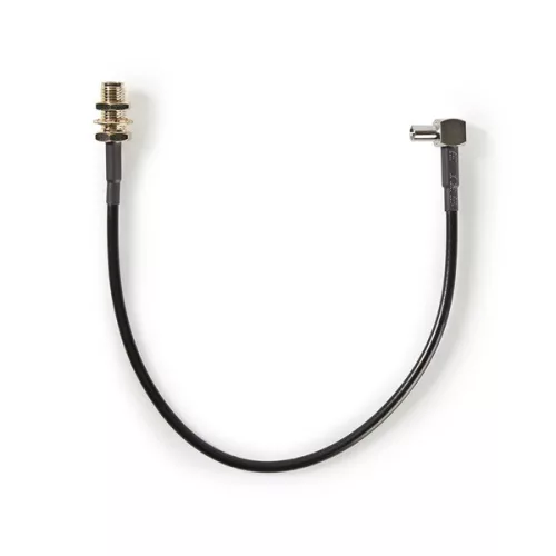 Nedis SMA kábel, SMA aljzat - TS9, 50 Ohm, 0.20m, CSGB02125BK02