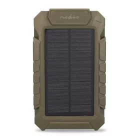   Nedis WCPBK80GN 8000mAh külső akku (powerbank) beépített napelem panellal, ideális vadkamerákhoz, 5V, 6V, 12V, IPX56