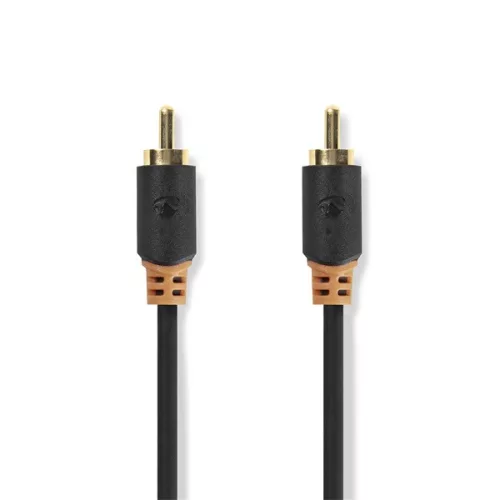 Nedis CABW24170AT20 digitális koax kábel, 2 x aranyozott RCA, hossz 2m
