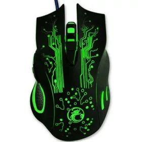  IMICE Vezetékes egér optikai, gaming X9, 3200dpi, USB, Fekete