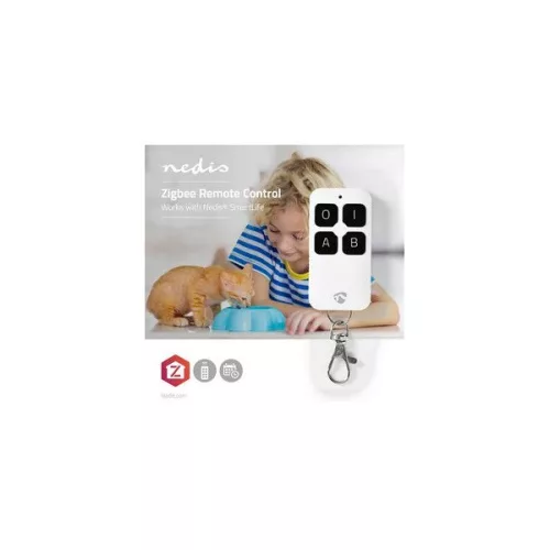 Nedis ZBRC10WT SmartLife távirányító, zigbee 3.0, gombok száma 4, Android, IOS, fehér