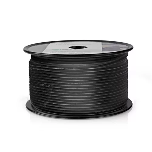 Nedis RG174 50Ohm koax kábel, 100m, CSBR0210BK1000