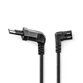  Nedis CEGL11055BK20 tápkábel, Euro dugó,  IEC-320-C7,  pipa, szögben balra, 2m, fekete