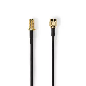   Nedis CSGL02210BK20 SMA kábel, RP SMA férfi, RP SMA női, Aranyozott, 50 Ohm, Egyetlen árnyékolt, 2,00 m, kerek