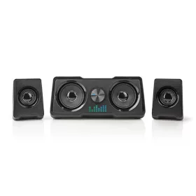   Nedis GSPR21022BK gamer hangszóró készlet, csatornák: 2.2, USB tápellátás, 3,5 mm jack, 48 W, LED, hangerőszabályozó